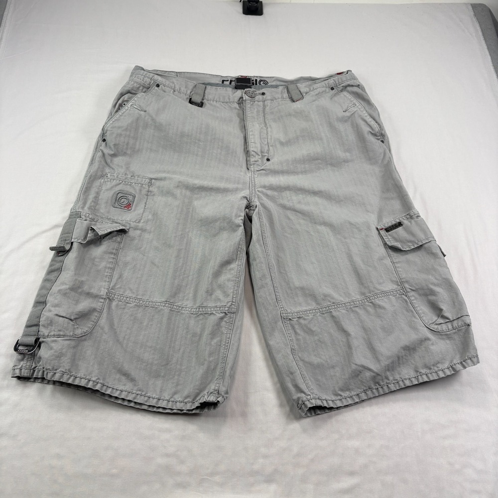 Coogi Cargo Shorts Mens Size 42 Gray Baggy Hip Hop Skater Y2K